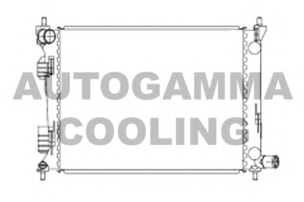AUTOGAMMA 105833 Радиатор охлаждения двигателя для HYUNDAI I20