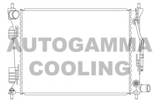 AUTOGAMMA 105834 Радиатор охлаждения двигателя для HYUNDAI SOLARIS