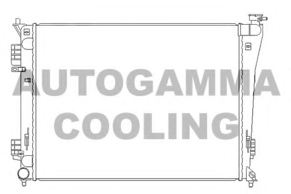 AUTOGAMMA 105836 Радиатор охлаждения двигателя для HYUNDAI I40