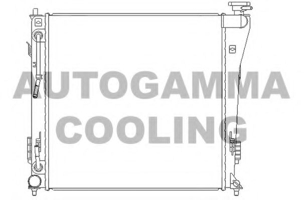 AUTOGAMMA 105838 Радиатор охлаждения двигателя для HYUNDAI I40