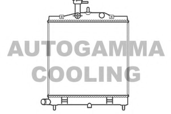 AUTOGAMMA 105871 Радиатор охлаждения двигателя для KIA PICANTO