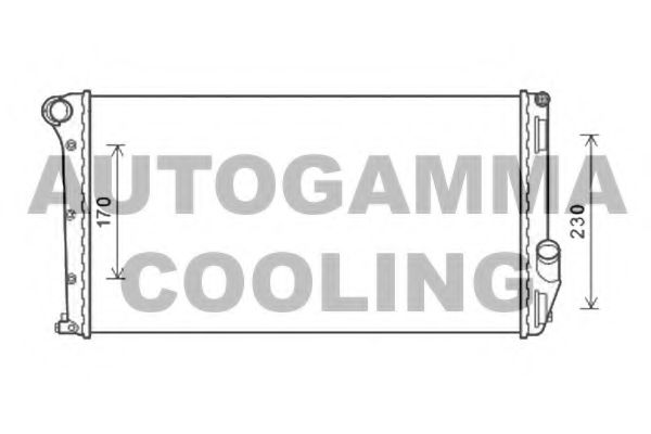 AUTOGAMMA 105873 Радиатор охлаждения двигателя для LANCIA
