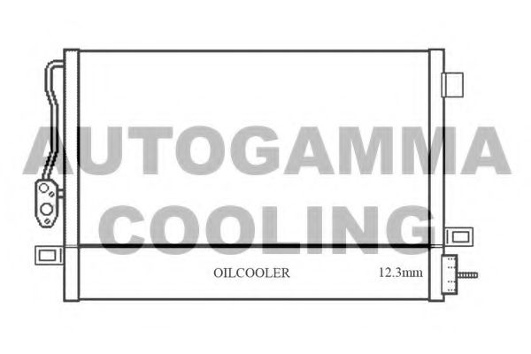 AUTOGAMMA 105897 Радиатор кондиционера для DODGE