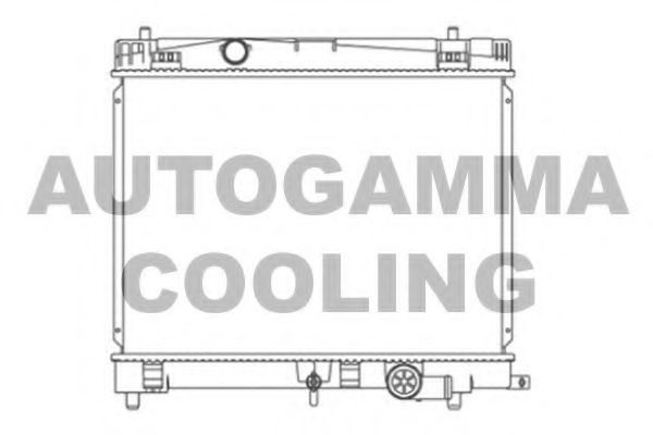 AUTOGAMMA 105907 Радиатор охлаждения двигателя для DAIHATSU CHARADE