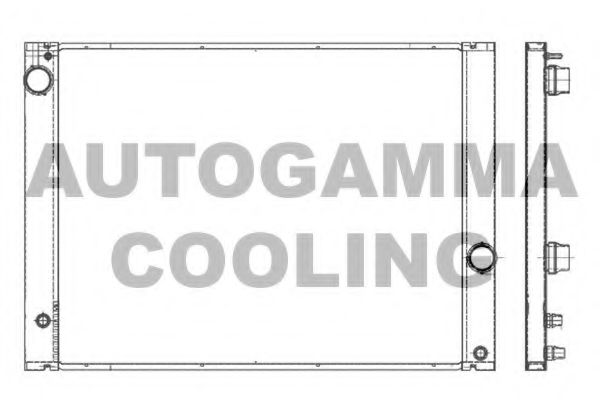 AUTOGAMMA 105915 Радиатор охлаждения двигателя для BMW