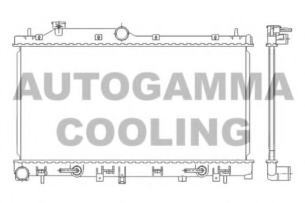 AUTOGAMMA 105928 Радиатор охлаждения двигателя для SUBARU OUTBACK