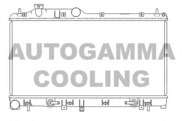 AUTOGAMMA 105929 Радиатор охлаждения двигателя AUTOGAMMA для SUBARU