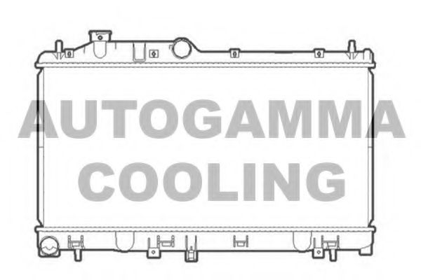 AUTOGAMMA 105931 Радиатор охлаждения двигателя AUTOGAMMA для SUBARU
