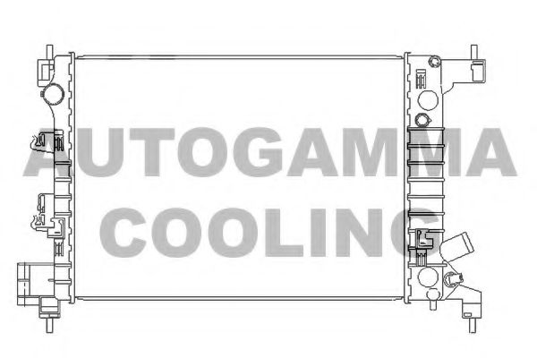 AUTOGAMMA 105936 Радиатор охлаждения двигателя AUTOGAMMA для CHEVROLET