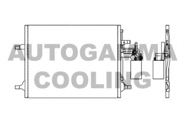 AUTOGAMMA 105958 Радиатор кондиционера для VOLVO V60