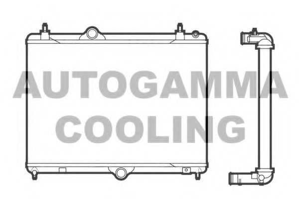 AUTOGAMMA 105987 Радиатор охлаждения двигателя для PEUGEOT 508