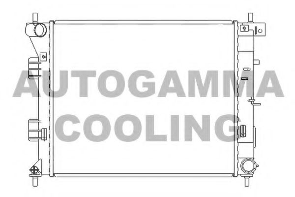 AUTOGAMMA 105988 Радиатор охлаждения двигателя AUTOGAMMA для KIA PRO CEED