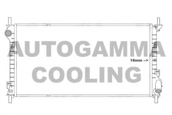 AUTOGAMMA 107003 Радиатор охлаждения двигателя для FORD TRANSIT CONNECT