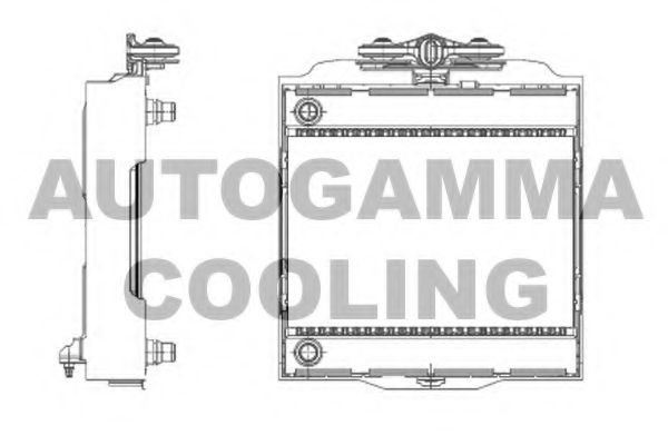 AUTOGAMMA 107009 Радиатор охлаждения двигателя для BMW