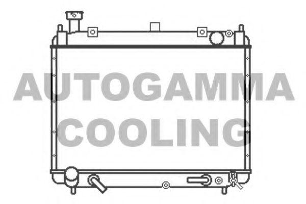 AUTOGAMMA 107056 Радиатор охлаждения двигателя для TOYOTA QUANTUM