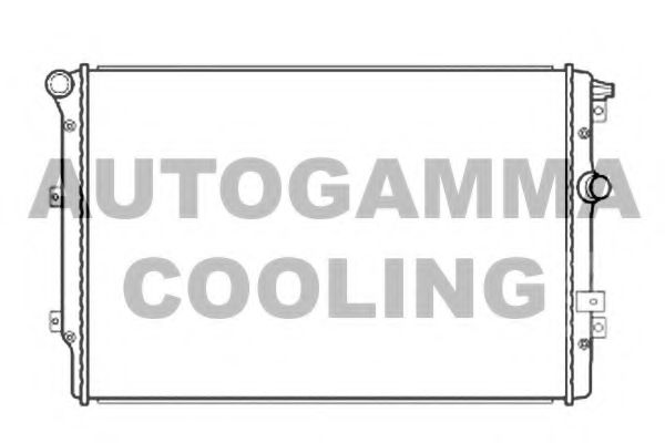 AUTOGAMMA 107117 Радиатор охлаждения двигателя для SEAT ALHAMBRA