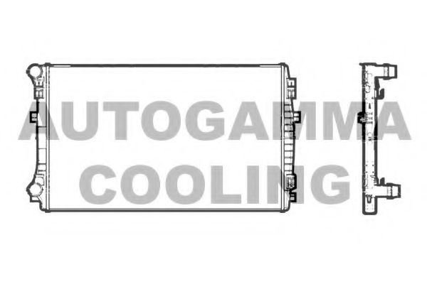 AUTOGAMMA 107198 Радиатор охлаждения двигателя для SEAT