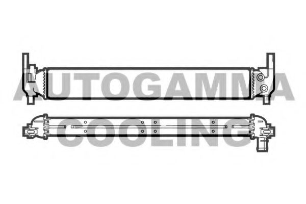 AUTOGAMMA 107200 Радиатор охлаждения двигателя AUTOGAMMA для SKODA