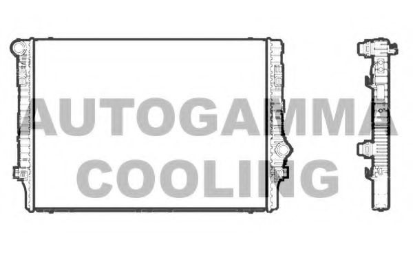 AUTOGAMMA 107201 Радиатор охлаждения двигателя AUTOGAMMA для SKODA