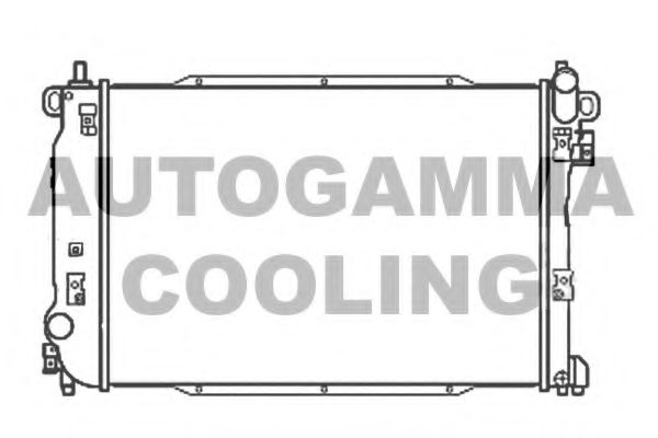 AUTOGAMMA 107204 Радиатор охлаждения двигателя AUTOGAMMA для CHEVROLET