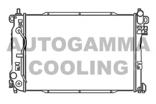 AUTOGAMMA 107205 Радиатор охлаждения двигателя для CHEVROLET TOSCA