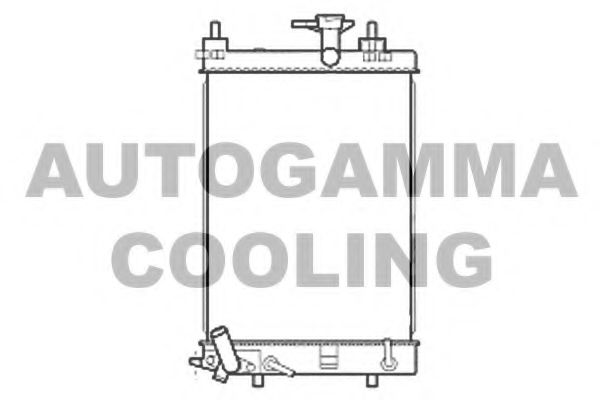 AUTOGAMMA 107206 Радиатор охлаждения двигателя для DAIHATSU MIRA