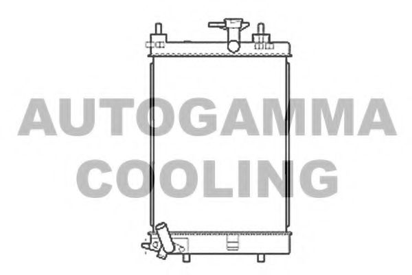 AUTOGAMMA 107207 Радиатор охлаждения двигателя для DAIHATSU