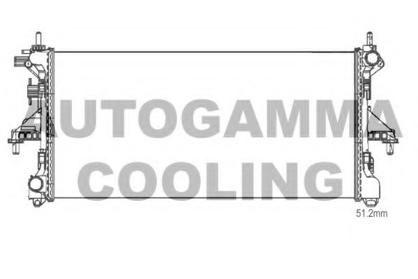 AUTOGAMMA 107211 Радиатор охлаждения двигателя для CITROËN JUMPER