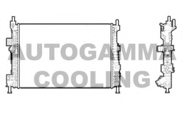 AUTOGAMMA 107214 Радиатор охлаждения двигателя для MAZDA 3