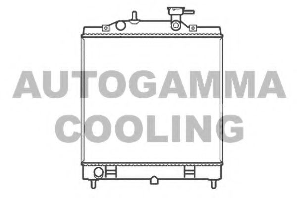 AUTOGAMMA 107227 Радиатор охлаждения двигателя AUTOGAMMA для KIA