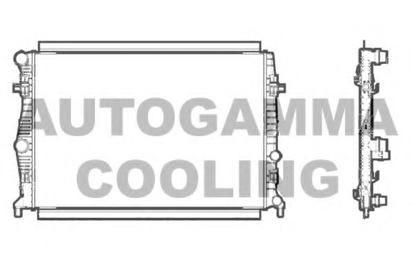 AUTOGAMMA 107238 Радиатор охлаждения двигателя для SEAT