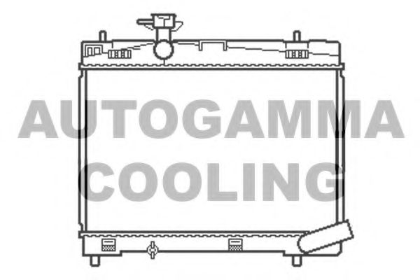 AUTOGAMMA 107242 Радиатор охлаждения двигателя для SUBARU TREZIA