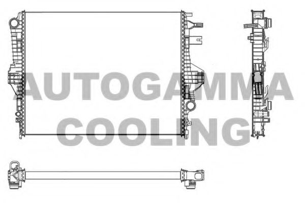 AUTOGAMMA 107246 Радиатор охлаждения двигателя для VOLKSWAGEN TOUAREG