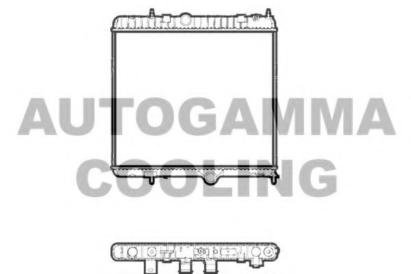 AUTOGAMMA 107254 Радиатор охлаждения двигателя для CITROËN DS5 (Ситроен Дс5)
