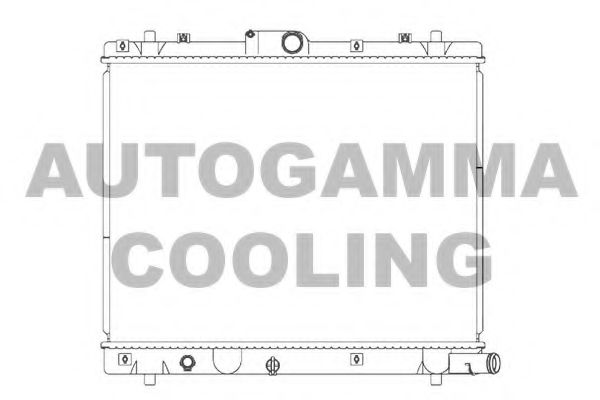 AUTOGAMMA 107283 Радиатор охлаждения двигателя для SUZUKI