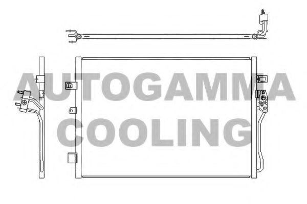 AUTOGAMMA 107289 Радиатор кондиционера для DODGE