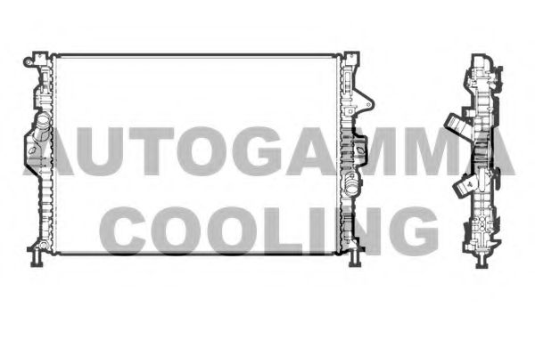 AUTOGAMMA 107318 Радиатор охлаждения двигателя для FORD KUGA