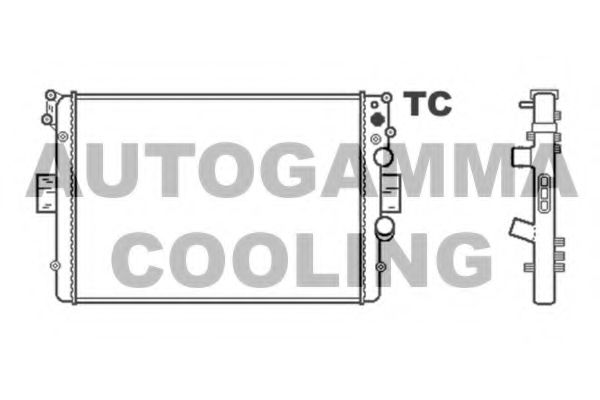 AUTOGAMMA 403346 Радиатор охлаждения двигателя для IVECO