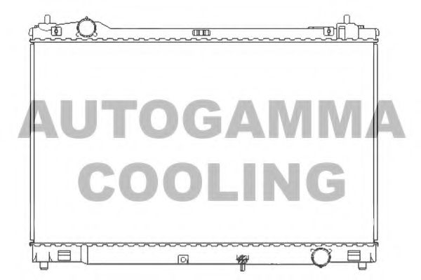 AUTOGAMMA 107228 Радиатор охлаждения двигателя AUTOGAMMA для LEXUS