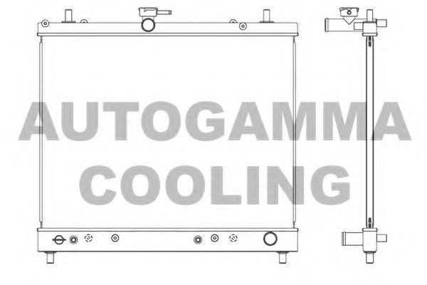 AUTOGAMMA 107373 Радиатор охлаждения двигателя для DAIHATSU BEGO