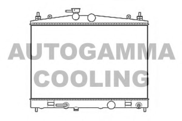 AUTOGAMMA 107458 Радиатор охлаждения двигателя для NISSAN CUBE