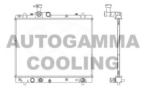 AUTOGAMMA 107463 Радиатор охлаждения двигателя для SUZUKI