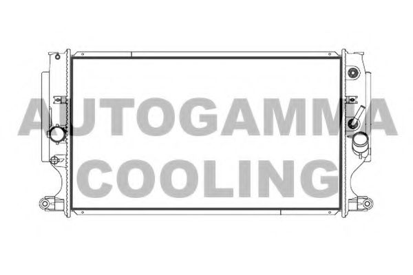 AUTOGAMMA 107240 Радиатор охлаждения двигателя для TOYOTA VERSO