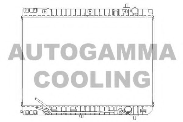 AUTOGAMMA 107382 Радиатор охлаждения двигателя AUTOGAMMA для KIA