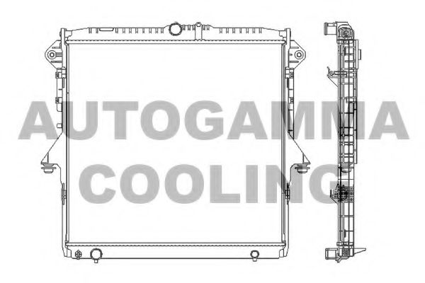AUTOGAMMA 107401 Радиатор охлаждения двигателя для MAZDA BT-50