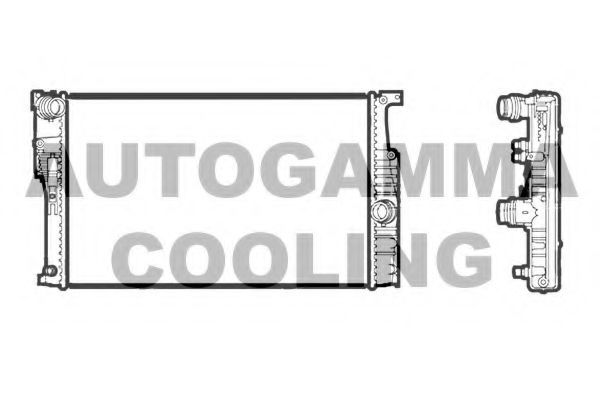 AUTOGAMMA 107407 Радиатор охлаждения двигателя для BMW