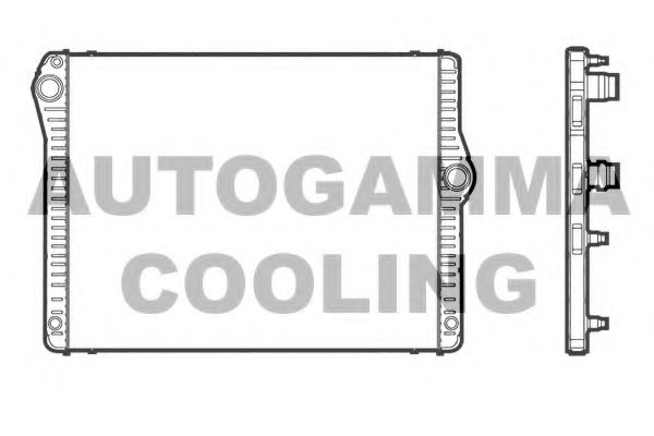 AUTOGAMMA 107409 Радиатор охлаждения двигателя для BMW 6