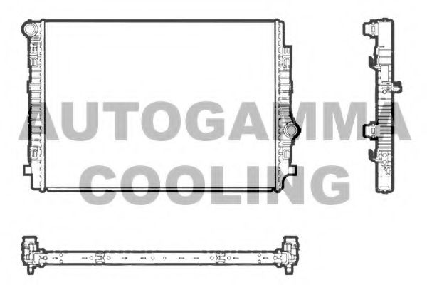 AUTOGAMMA 107465 Радиатор охлаждения двигателя AUTOGAMMA для SKODA