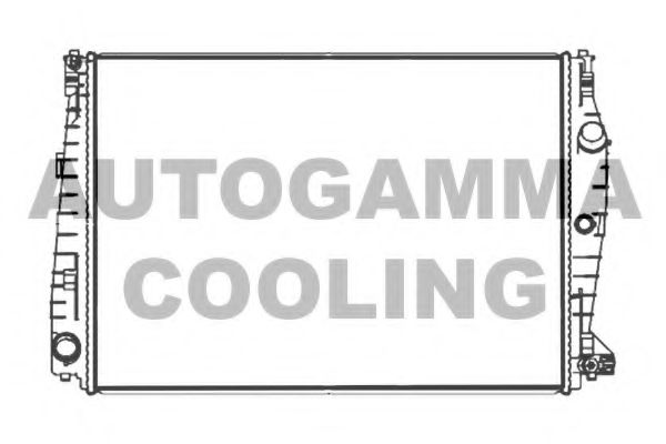 AUTOGAMMA 107503 Радиатор охлаждения двигателя AUTOGAMMA для ALFA ROMEO