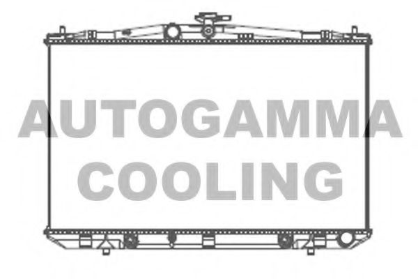 AUTOGAMMA 107527 Радиатор охлаждения двигателя AUTOGAMMA для LEXUS